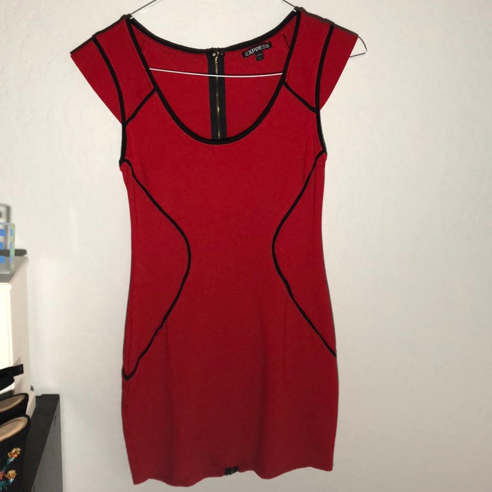 Red dress from express.